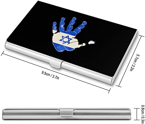 İsrail Bayrağı Palmiye Alaşımlı İş kart tutucu Kişiselleştirilmiş Kartvizit Kutusu Cep KİMLİK Kartı kılıfı Erkekler