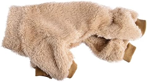 Küçük Köpekler için Köpek Pijamaları Tasma Halkalı Kız Kış Köpek Kazağı Sıcak Köpek Onesie Polar Evcil Hayvan Giysileri