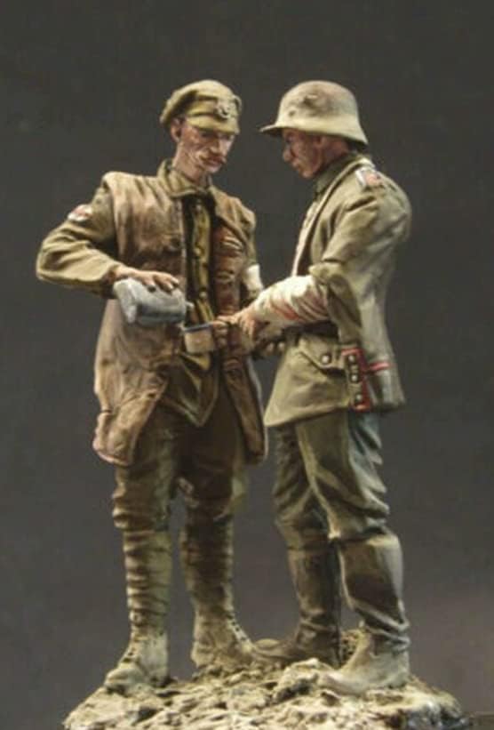 1/35 Reçine Asker Minyatür Model İKINCI dünya savaşı Asker Reçine model seti demonte ve boyasız Reçine Parçaları (2