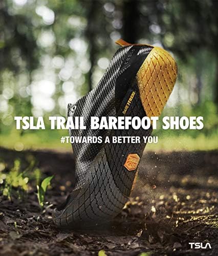 TSLA erkek Trail koşu ayakkabıları, Hafif Atletik Sıfır Damla Yalınayak Ayakkabı, Kaymaz Açık Yürüyüş Minimalist Ayakkabı