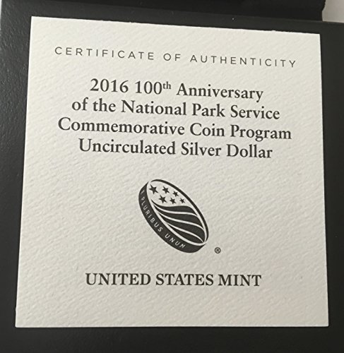 P Milli Park Hizmetlerinin 100. Yıldönümü Orijinal ABD darphanesi ambalajında geliyor Dolar Parlak Dolaşımsız
