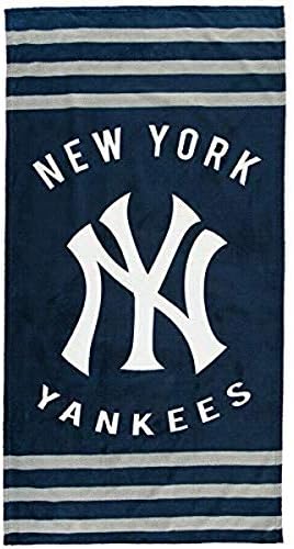 Kuzeybatı Şirketi MLB New York Yankees Plaj Havlusu, 30 x 60 inç Plaj Havlusu, 30 x 60 inç, Mavi, 30 x 60 inç (NYYTWL2020)