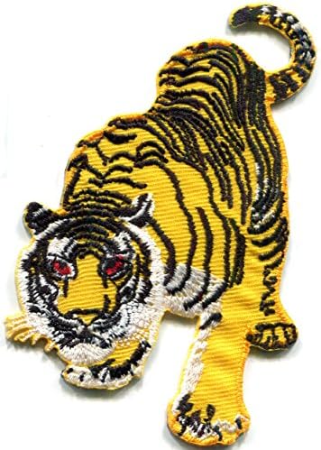 Kaplan kedi puma jaguar aslan hayvan yaban hayatı işlemeli aplike demir-on patch yeni S-495