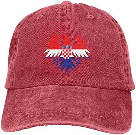Hırvat Bayrağı Hanedan Kartal beyzbol şapkası Yıkanabilir Ayarlanabilir Sandviç Kap erkek Kadın Golf şapkaları