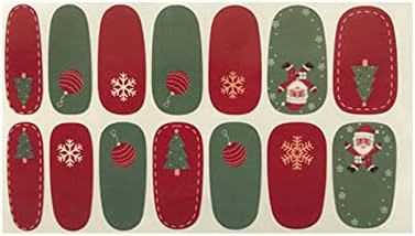 Su kaydırağı Çıkartmaları Çivi Tırnak Tasarım Kitleri Sarar Lehçe Noel Levhalar Sticker Glitter 14 Manikür Tırnak