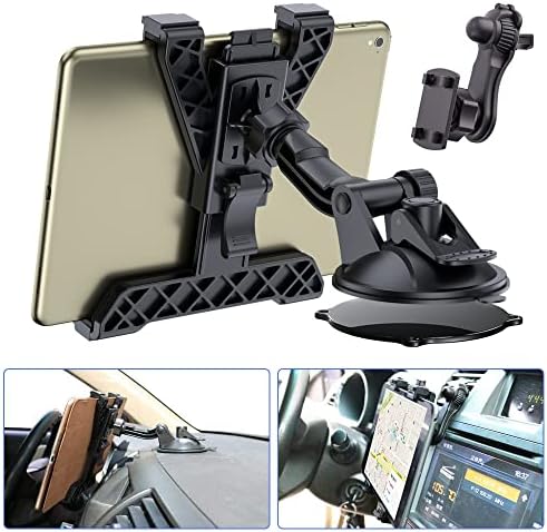 OHLPRO Tablet Tutucu Araba Hava Firar Dağı, evrensel Dashboard Cam 2-in-1 Cradle TPU Emme Yapışkan Jel için iPad /