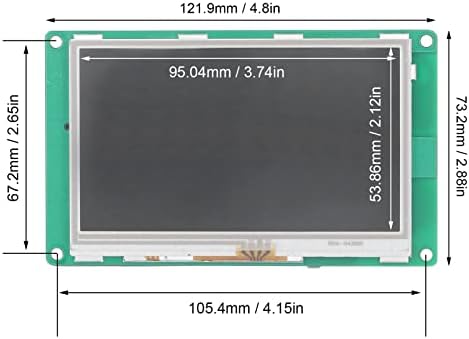 Dokunmatik Ekran Kontrol Modülü 4.3 in TFT LCD RS232 RS485 Seri Port Ekran Kartı