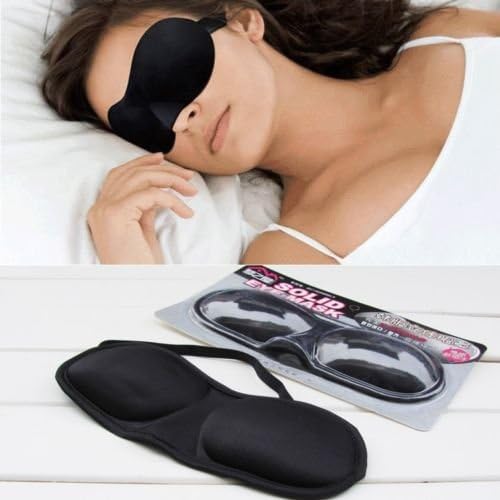3D Yumuşak Göz Uyku Maskesi Yastıklı Gölge Kapak Dinlenme Seyahat Relax Uyku Körü Körüne