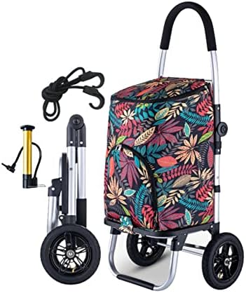 Katlanır Market Arabası Bakkaliye için Alışveriş Sepeti Alışveriş El Arabası Tekerlekli Katlanabilir yardımcı malzeme
