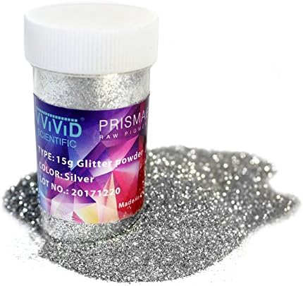 VVıVıD Prısma65 Glitter Pigment Tozu 6 Renk Paketi, 15g Kavanoz, Mavi, Altın, Yeşil, Gümüş, Mor ve Kırmızı