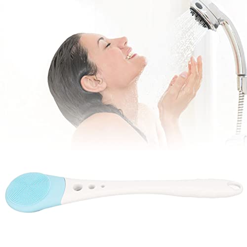 Silikon Geri Scrubber için Duş Banyo, vücut fırçası Exfoliator ile Kolu, duş Fırçası Scrubber Mavi için Çocuk Yetişkin