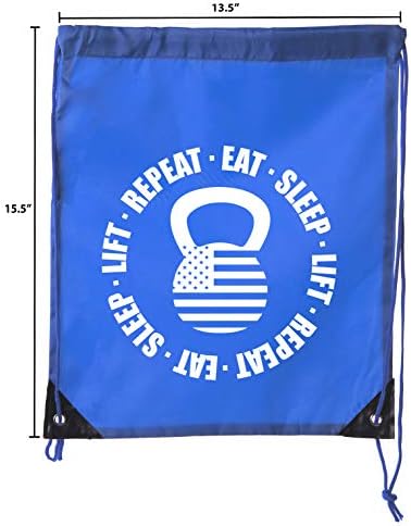 Güç Kaldırma Sırt Çantaları, Aşırı Spor İpli Çanta Halter spor çantaları-Eat Sleep Lift