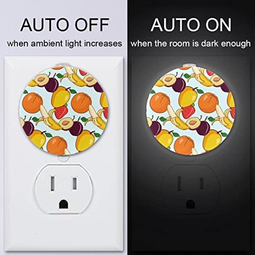 2 Paket Plug-in Gece Lambası LED Gece Lambası Alacakaranlıktan Şafağa Sensörlü Çocuk Odası, Kreş, Mutfak, Koridor
