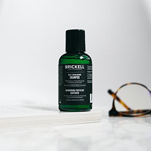 Brickell Erkek Ürünleri Erkekler için Günlük Güçlendirici Şampuan, Kuru ve Kaşıntılı Saç Derisini Yatıştırmak için