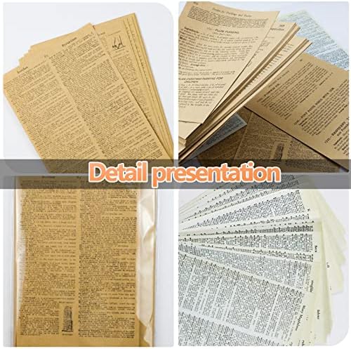WYOMER Atık Gazete Dergi Sayfaları Vintage Paket Sayfaları, kraft el işi kağıdı Önemsiz Dergi Albümler veya DIY Günlüğü