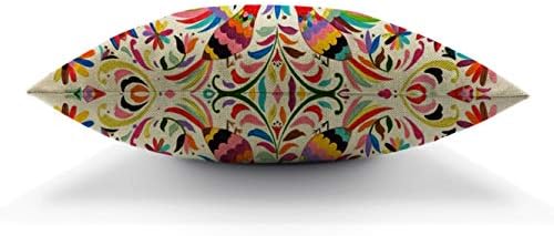 TANRI tasarımları Meksika Tasarım Renkli Güvercinler Sülün Yastık Kılıfı 18 X 18 Pamuk Keten
