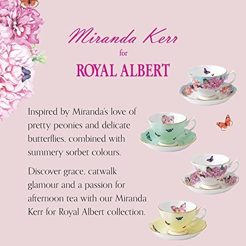 Miranda Kerr Royal Albert Karışık Desenler Çay Fincanı ve tabağı seti 4, 6 ons