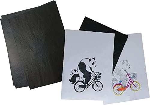Ahşap, tuval, kağıt ve diğer DIY el sanatları üzerine desenleri izlemek için 100 yaprak karbon kağıdı ( 11.7 inç *