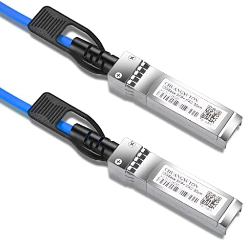 CHUANGSUTON Mavi 10GbE SFP + Pasif Doğrudan Takın Bakır Kablo Intel 10GBase-CU Gigabit Ethernet Bakır Kablolar 10