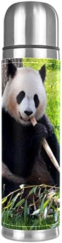Yalıtımlı Su Şişesi Paslanmaz Çelik Su Şişeleri Metal Su Şişesi, Hayvan Panda Bambu
