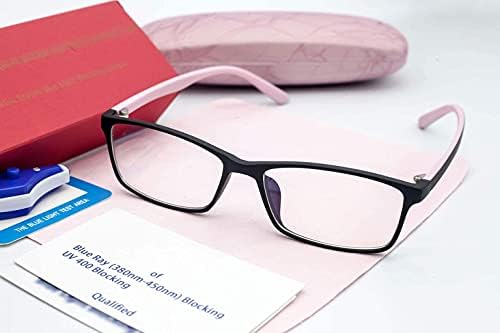 Mavi ışık gözlük kadın erkek paket 2 paket Bilgisayar kullanımı gözlük Anti göz Yorgunluğu Baş Ağrısı Hafif Nerd Çerçeve