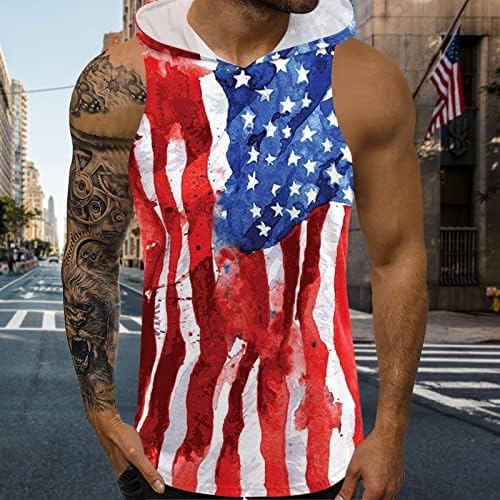 HSSDH Amerikan Bayrağı T Shirt Erkekler için, erkek Amerikan Bayrağı Tankı Üstleri Bağımsızlık Günü T-Shirt Temmuz