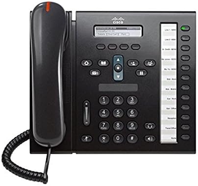 Parlama Önleyici LCD Ekranlı Cisco 6961 CP-6961-C-K9 Birleşik 12 hatlı IP Telefon, Tam Çift Yönlü Hoparlör ve 802.3