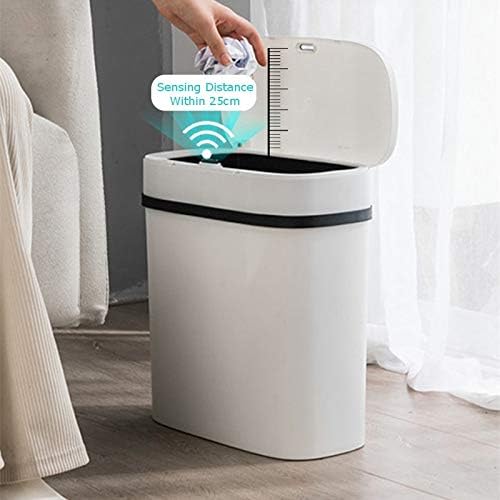 MMLLZEL Akıllı sensörlü çöp kovası Can Tuvalet Otomatik Kapak Dar Dikiş çöp tenekesi tuvalet kağıdı Sepeti Elektrikli