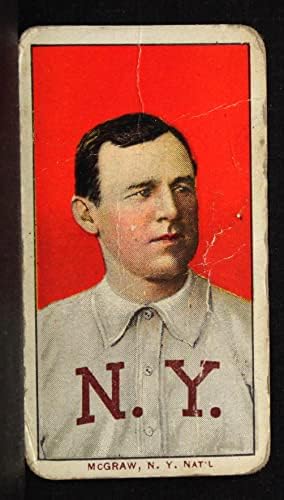 1909 T206 xCAP John McGraw New York Giants (Beyzbol Kartı) (Portre ve Kapaksız) ZAVALLI Devler