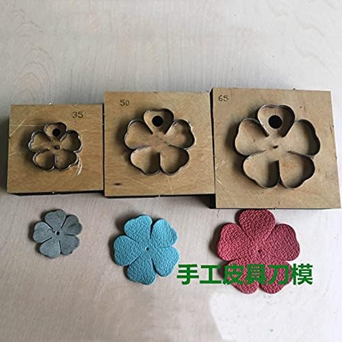 Japonya Çelik Bıçak Dıy Deri El Sanatları Beş Petal Çiçek Kalıp Kesme Bıçağı Kalıp Ahşap Kalıp El Yumruk Aracı-Leathercraft