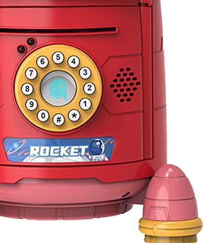 Roket Kumbara, Tasarruf Para Elektronik Kasa Para Kutusu Şifre Giriş Çocuk Oyuncak Güvenli Para Kodu Kilit Kavanoz
