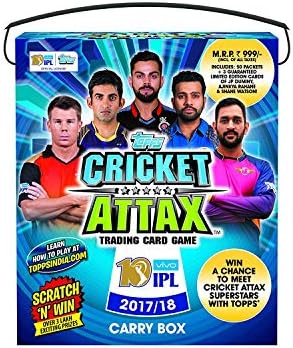 Topps Hindistan Kriket Attax 2017/18 Taşıma Kutusu