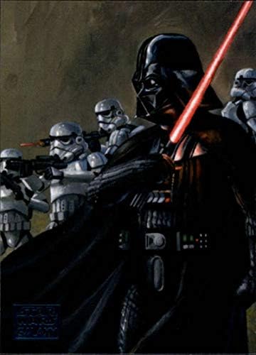 2018 Topps Yıldız Savaşları Galaxy Mavi 41 Önde Gelen İmparatorluk Ordusu Darth Vader ve Stormtroopers Bryan Snuffer