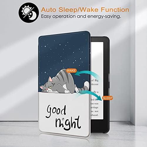 Tamamen Yeni Kindle için İnce Kılıf(10. Nesil, 2019 Sürümü) - Otomatik Uyandırma/Uyku özellikli PU Deri Kılıf-Herkese