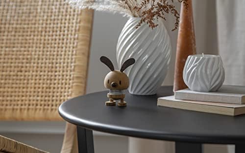 Hoptimist-İskandinav tasarımı-tahtadan yapılmış hayvanlar-tavşan figürleri-küçük, yükseklik 9 cm