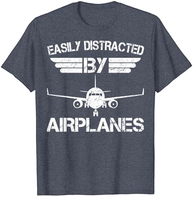 Kolayca Dalıp Uçaklar Havacılık Pilot Uçak Sevgilisi T-Shirt