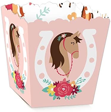 Mutluluğun Büyük Noktası Vahşi Atları Çalıştırın-Parti Mini İyilik Kutuları-Midilli Doğum Günü Partisi İkram Şeker