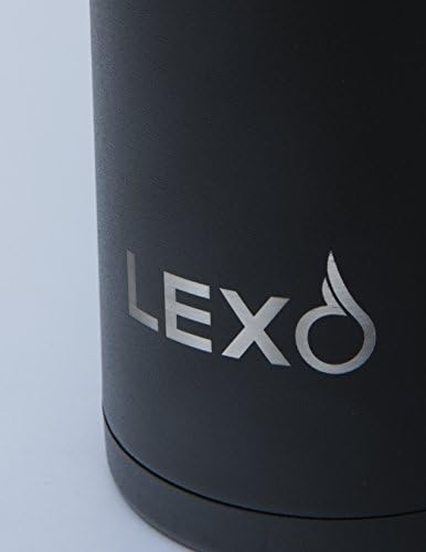 LEXO Sıcaklık Düzenleyici Akıllı Seyahat Kupası-Kapaklı Üst Kapak (Siyah, 16. oz.)