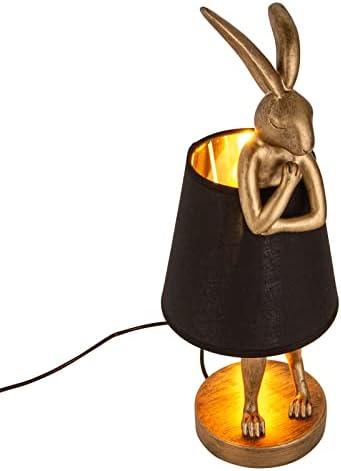 Tavşan masa lambaları, naylon, oturma odası yatak odası tavşan dekor ışık başucu Vintage lamba Retro
