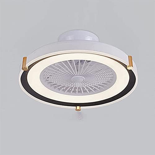USMJQVZ Modern Minimalist tavan lambası LED 36W yatak odası tavan vantilatörü ışık uzaktan kumanda ile Üç ön cam zamanlanabilir