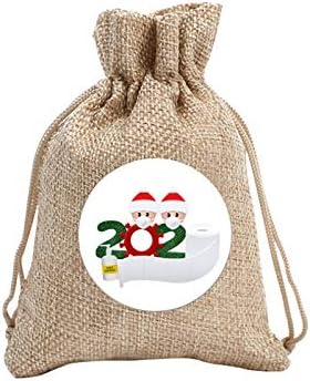 DBYLXMN Noel Baskılı Çanta Çanta Hediye Çantası Santa Sırt Çantası Keten Şeker Ev Tekstili Konteyner Giysi