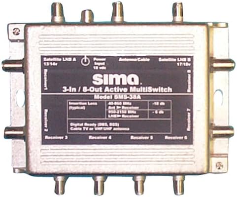 Sıma SMS-38A 3 giriş/8 çıkış Aktif Çoklu Şalter