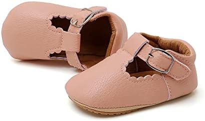 Bebek Kız Mary Jane Flats Ayakkabı Moccasins Kauçuk Kaymaz Yumuşak Taban Toddler Prenses Elbise Ayakkabı