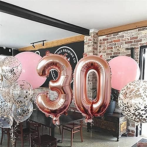 EOİNSHOP 40 İnç Balon Numaraları Folyo Balon Balonlar Doğum Günü Doğum Günleri için Düğün Yıldönümü Partisi Balon