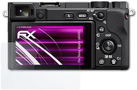 atFoliX Plastik Cam koruyucu film ile Uyumlu Sony Alpha a6400 Cam Koruyucu, 9H Hibrid Cam FX Cam Ekran Koruyucu Plastik