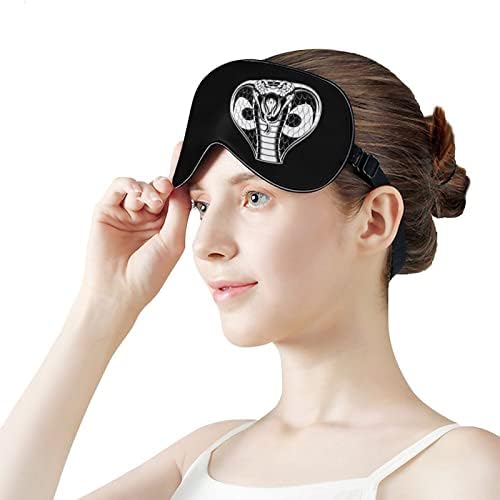 Saldırı-Cobra Körü Körüne Maske Uyku Gece Gölge Kapak Göz Ayarlanabilir Kayış ile Komik Grafik için Kadın Erkek Bir