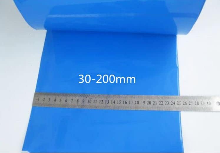 2 M PVC ısı borusu shrink 14 farklı özellikler 18650 pil shrink sleeve Yalıtım muhafaza ısı shrink mavi - (İç Çap: