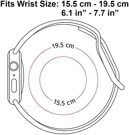 IKIKI-TECH ile uyumlu apple saat bandı 42mm 44mm 45mm 49mm (Siyah Gökkuşağı Deseni) iWatch Serisi için Yedek Silikon