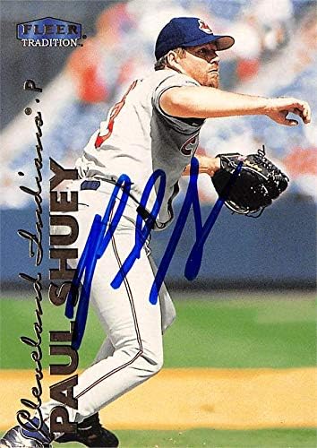 İmza Deposu 618959 Paul Shuey İmzalı Beyzbol Kartı-Cleveland Indians, SC-1999 Fleer Tradtion No. 555