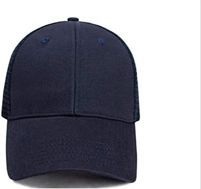 Yızhıchu1990 Unisex Düz Beyzbol Şapkası Boş Ayarlanabilir Strapback Yapılandırılmış Kamyon Şoförü Örgü Şapka